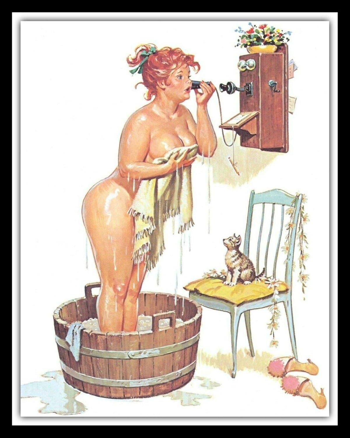 Metal Tin Sign Vintage Chic Art Decoration Sexy Pin Up in The Bath Tub Bathroom Toilet En Suite for Bar Cafe Home Farm Restau 20x30cm(7.8x11.8inch)
Metal Tin Sign Vintage Chic Art Decoration Sexy Pin Up in The Bath Tub Bathroom Toilet En Suite for Bar Cafe Home Farm Restau 20x30cm(7.8x11.8inch)