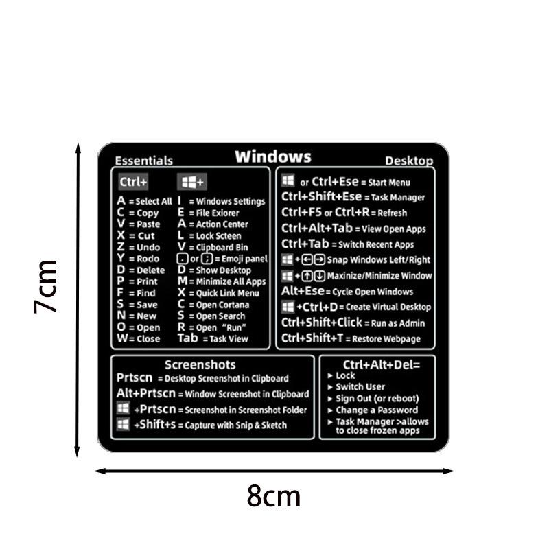 Reference Keyboard Shortcut Sticker For Laptop Computer, Word/Excel Practical Computer Decorative Sticker
Reference Keyboard Shortcut Sticker For Laptop Computer, Word/Excel Practical Computer Decorative Sticker