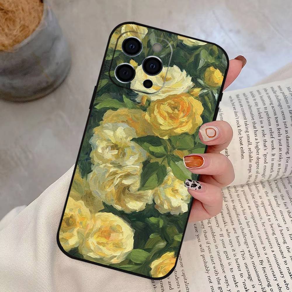 Oil Painting Flowers Series Phone Case For iPhone 17, 16,15,14,13,12,11 Plus,Pro Max, Others Soft Black Cover iPhone13Pro
Oil Painting Flowers Series Phone Case For iPhone 17, 16,15,14,13,12,11 Plus,Pro Max, Others Soft Black Cover iPhone13Pro