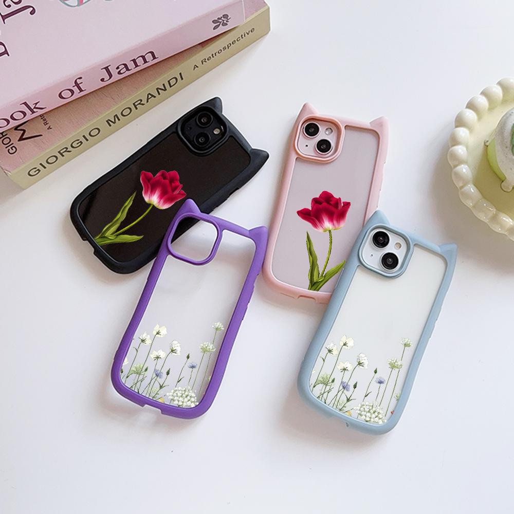 Чохли для телефонів Soft Cat Ear Phone Case для iPhone 16 15 13 12 11 Pro Max 14 Plus XR XS Max TPU Anti-Drop Прозора акрилова задня кришка N93 Peony for iPhone 16 Plus
Чохли для телефонів Soft Cat Ear Phone Case для iPhone 16 15 13 12 11 Pro Max 14 Plus XR XS Max TPU Anti-Drop Прозора акрилова задня кришка N93 Peony for iPhone 16 Plus