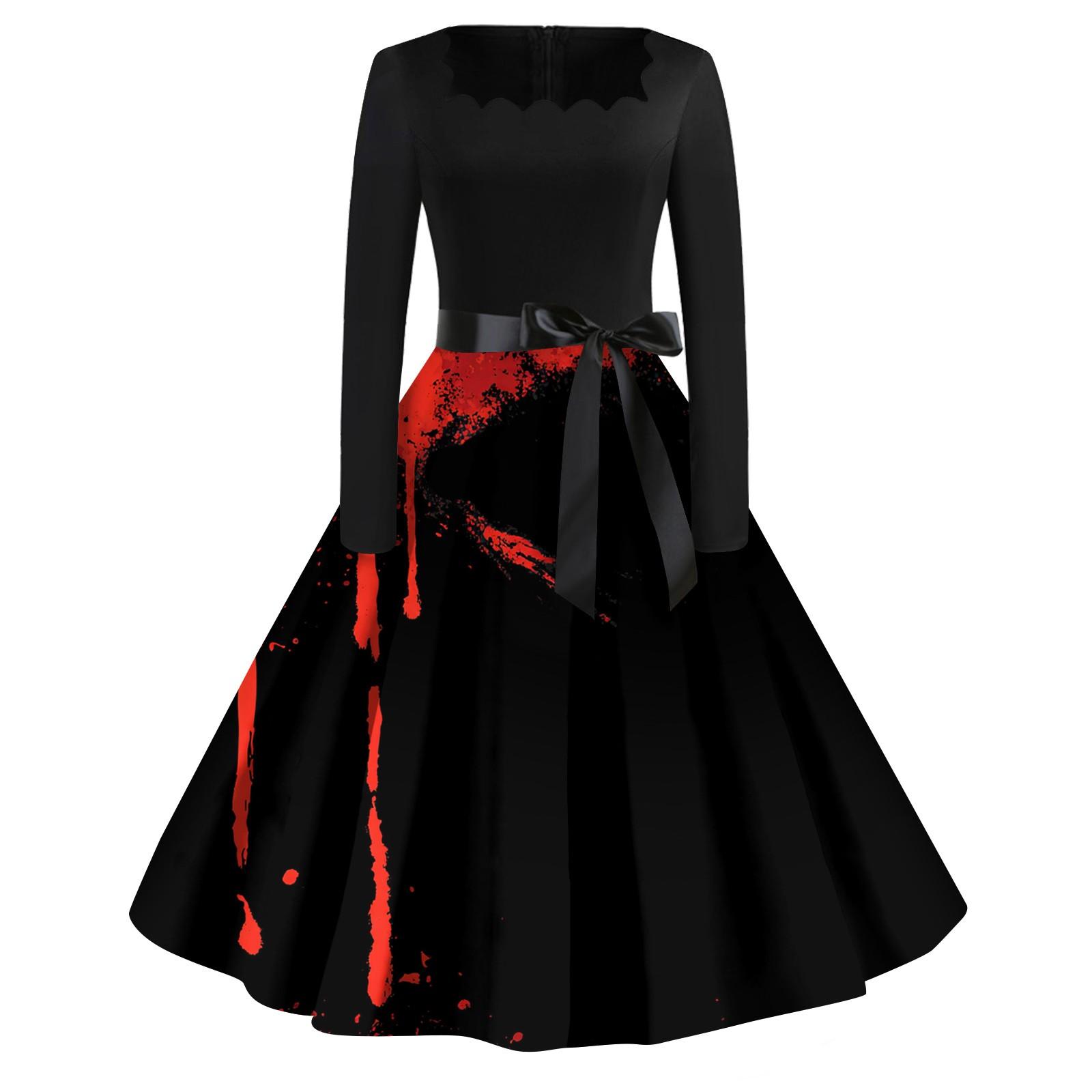 Женское повседневное модное платье винтажного стиля с квадратным вырезом и принтом на Хэллоуин XXXXXL чёрный
Женское повседневное модное платье винтажного стиля с квадратным вырезом и принтом на Хэллоуин XXXXXL чёрный