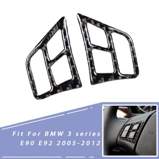 New Carbon Fiber Steering Wheel Button Cover Trim For BMW 3 series E90 E92 05-12
New Carbon Fiber Steering Wheel Button Cover Trim For BMW 3 series E90 E92 05-12