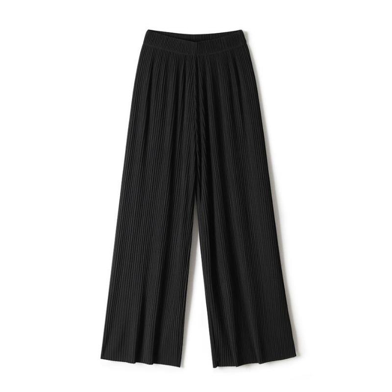 Women s Solid Color Pleated Wide Leg Pants With Elastic High Waist S чорний
Women s Solid Color Pleated Wide Leg Pants With Elastic High Waist S чорний