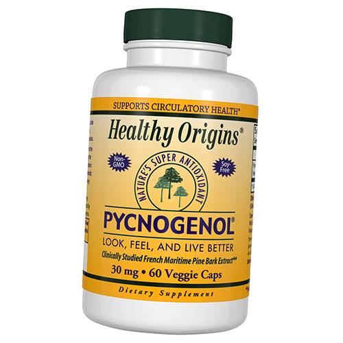 Пікногенол, Екстракт соснової кори, Pycnogenol 30, Healthy Origins 60вегкапс (70354010) 60vcaps
Пікногенол, Екстракт соснової кори, Pycnogenol 30, Healthy Origins 60вегкапс (70354010) 60vcaps