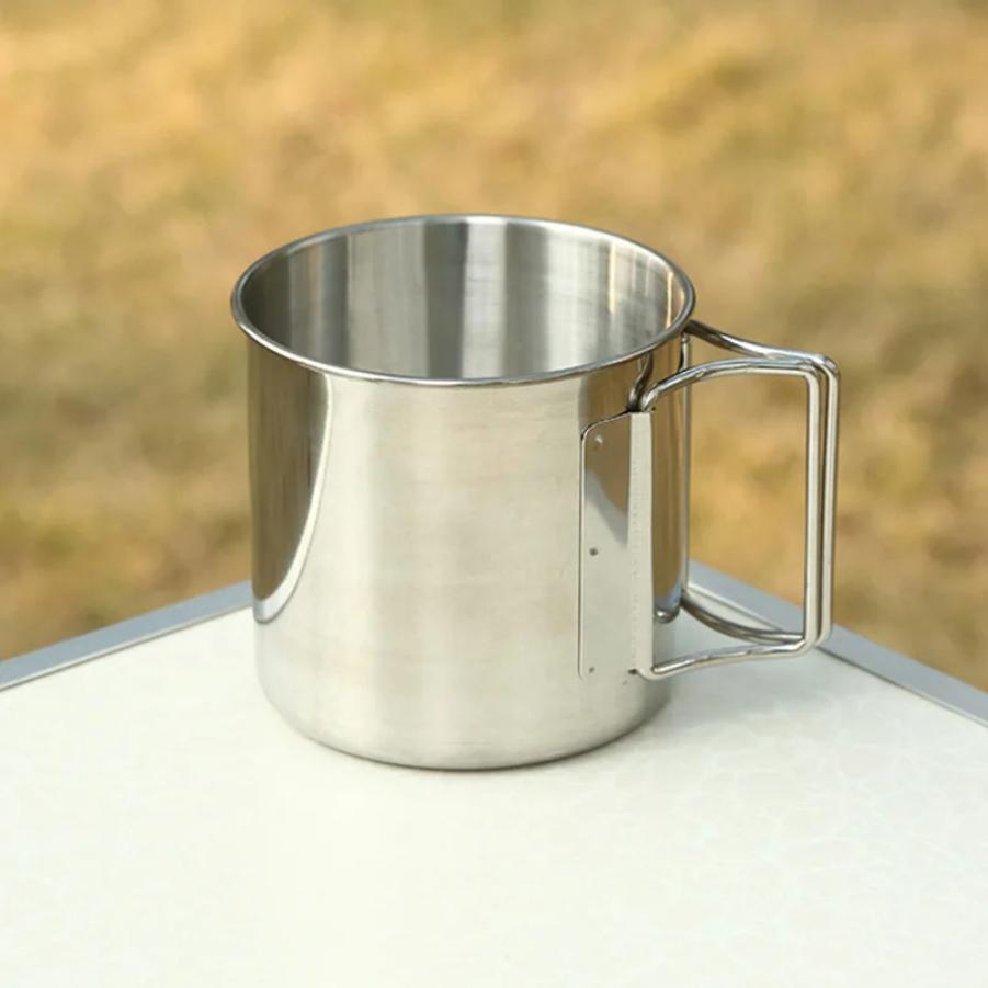 Stainless Steel Camping Cup 250/350/500ml Portable Carabiner Cups Outdoor Water Cup Mug With Foldable Handle Kitchen Drinkware
Stainless Steel Camping Cup 250/350/500ml Portable Carabiner Cups Outdoor Water Cup Mug With Foldable Handle Kitchen Drinkware