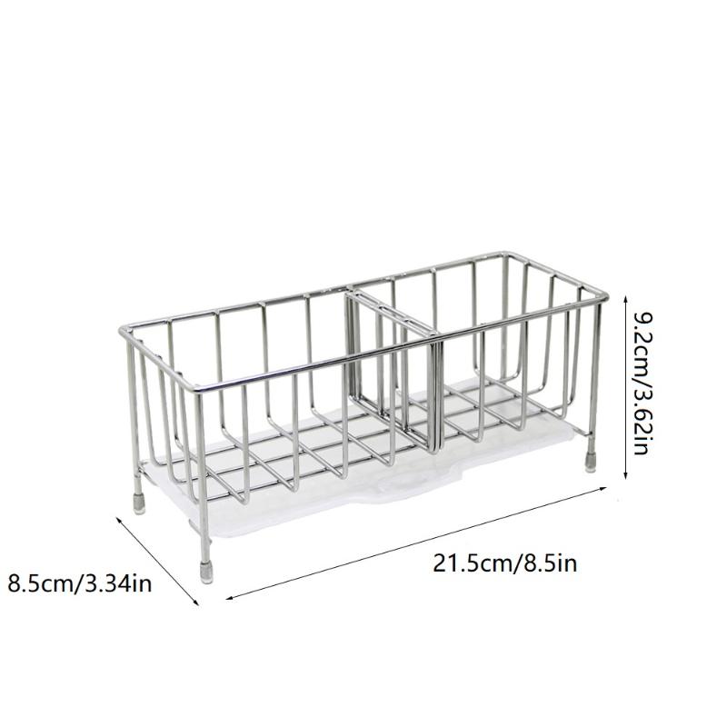 1Pc Stainless Steel Table Top Drain Rack, Household Adjustable Sink Storage Rack, Suitable For Kitchen, Bathroom, Sponge Storage срібний
1Pc Stainless Steel Table Top Drain Rack, Household Adjustable Sink Storage Rack, Suitable For Kitchen, Bathroom, Sponge Storage срібний