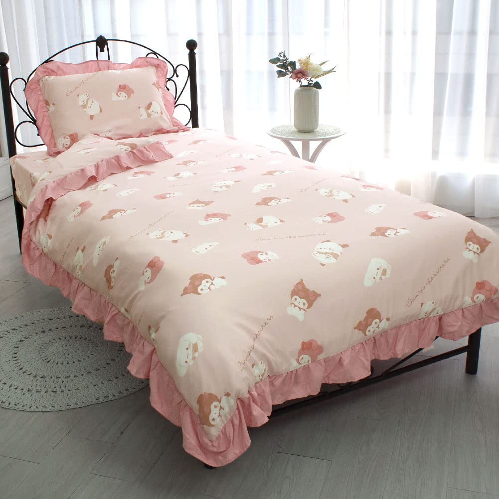 Sanrio Characters Volume Frill Duvet Cover Duvet Single 3-Piece Set, Pillowcase, Sheets, Cover, SB-641-S
Sanrio Characters Volume Frill Duvet Cover Duvet Single 3-Piece Set, Pillowcase, Sheets, Cover, SB-641-S