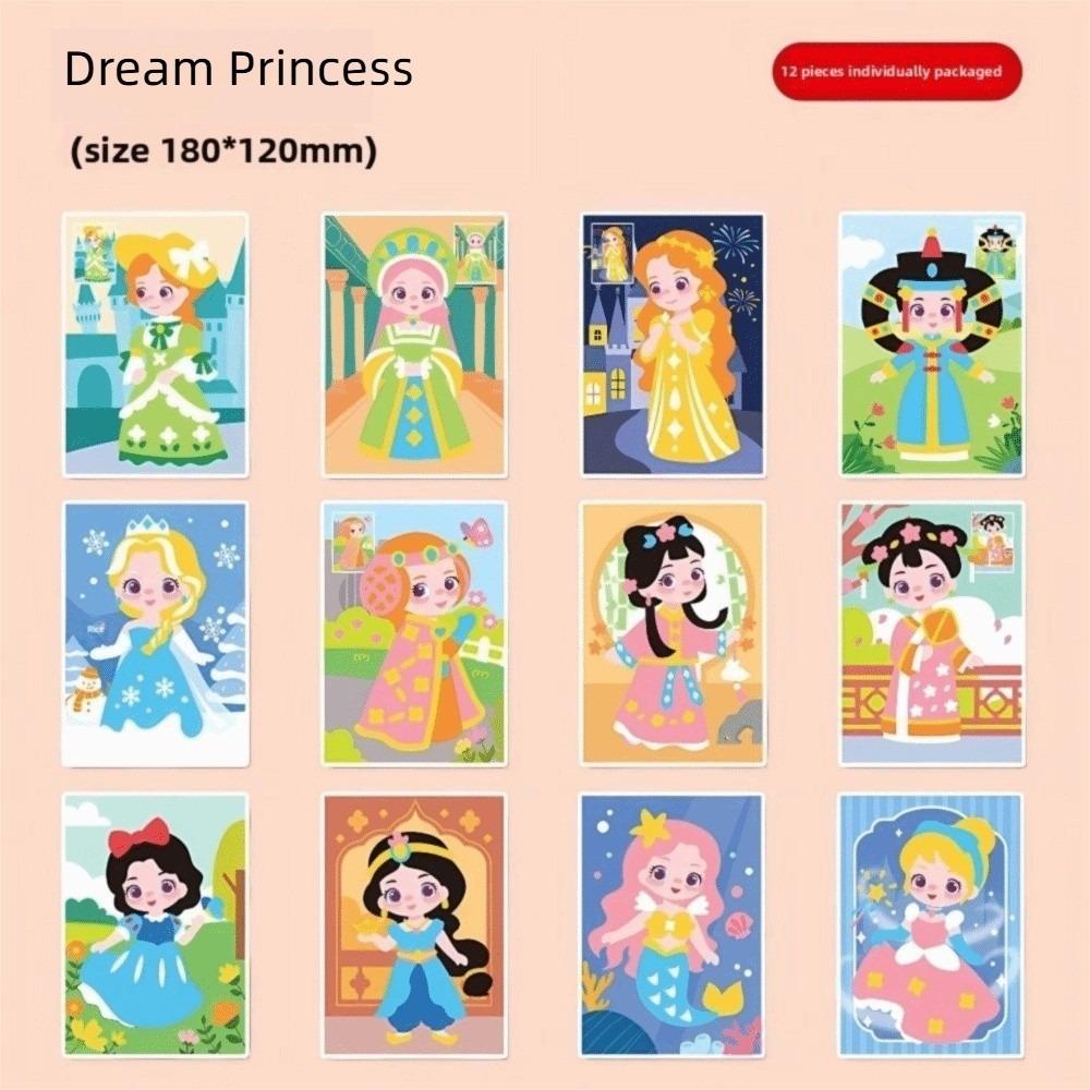 12Pcs/Set Cartoon EVA Foam Sticker 3D Early Learning Education Toys New Puzzle Handicraft Game Princess
12Pcs/Set Cartoon EVA Foam Sticker 3D Early Learning Education Toys New Puzzle Handicraft Game Princess