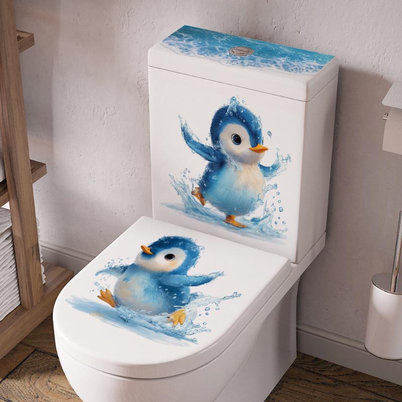 Swimming Little Penguin Toilet Sticker,Self-adhesive Waterproof,Bathroom Decoration Decal,Toilet Seat Cover Sticker
Swimming Little Penguin Toilet Sticker,Self-adhesive Waterproof,Bathroom Decoration Decal,Toilet Seat Cover Sticker