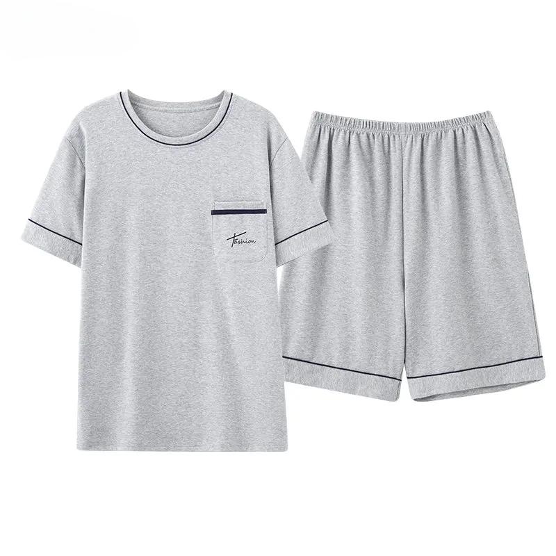 Мужская модальная классная пижама комплект летняя с коротким рукавом клетчатые шорты хлопок домашняя одежда пижама для джентльмена одежда для сна L for 55-65kg
Мужская модальная классная пижама комплект летняя с коротким рукавом клетчатые шорты хлопок домашняя одежда пижама для джентльмена одежда для сна L for 55-65kg