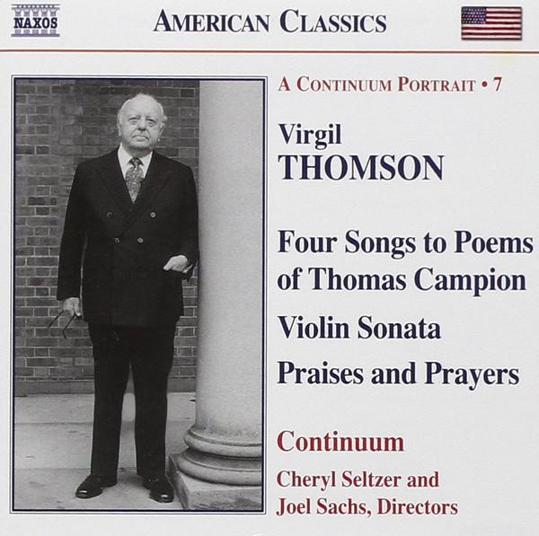 CD VIRGIL THOMSON - Four Songs To Poems Of Thomas Campi 8559198 Naxos 2005 Non Japan ObiClassical Used
CD VIRGIL THOMSON - Four Songs To Poems Of Thomas Campi 8559198 Naxos 2005 Non Japan ObiClassical Used