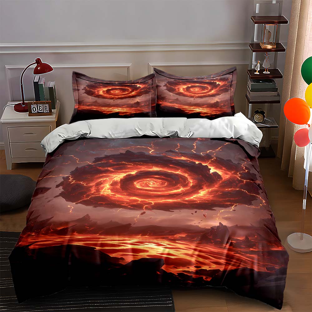 Fiery swirling vortex Bedding Duvet cover sets Duvet covers Pillowcases gifts (1 * Duvet Cover 2 * Pillowcases, without duvet insert) 135x200cm
Fiery swirling vortex Bedding Duvet cover sets Duvet covers Pillowcases gifts (1 * Duvet Cover 2 * Pillowcases, without duvet insert) 135x200cm