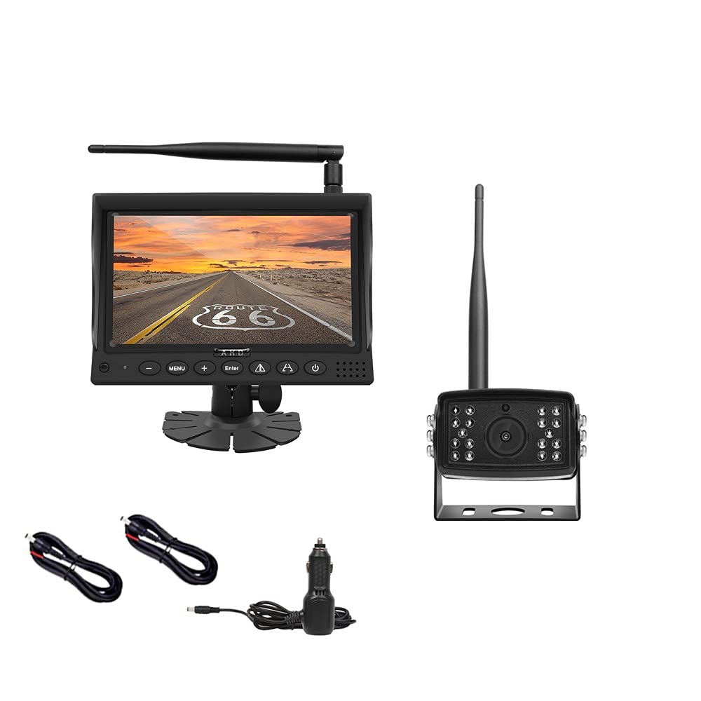 Best Answer Wireless Rearview Mirror Monitor Wireless Backup Camera Set Compatible with Waterproof Room Mirror Wireless 7-inch On-Dash 12/24V
Best Answer Wireless Rearview Mirror Monitor Wireless Backup Camera Set Compatible with Waterproof Room Mirror Wireless 7-inch On-Dash 12/24V