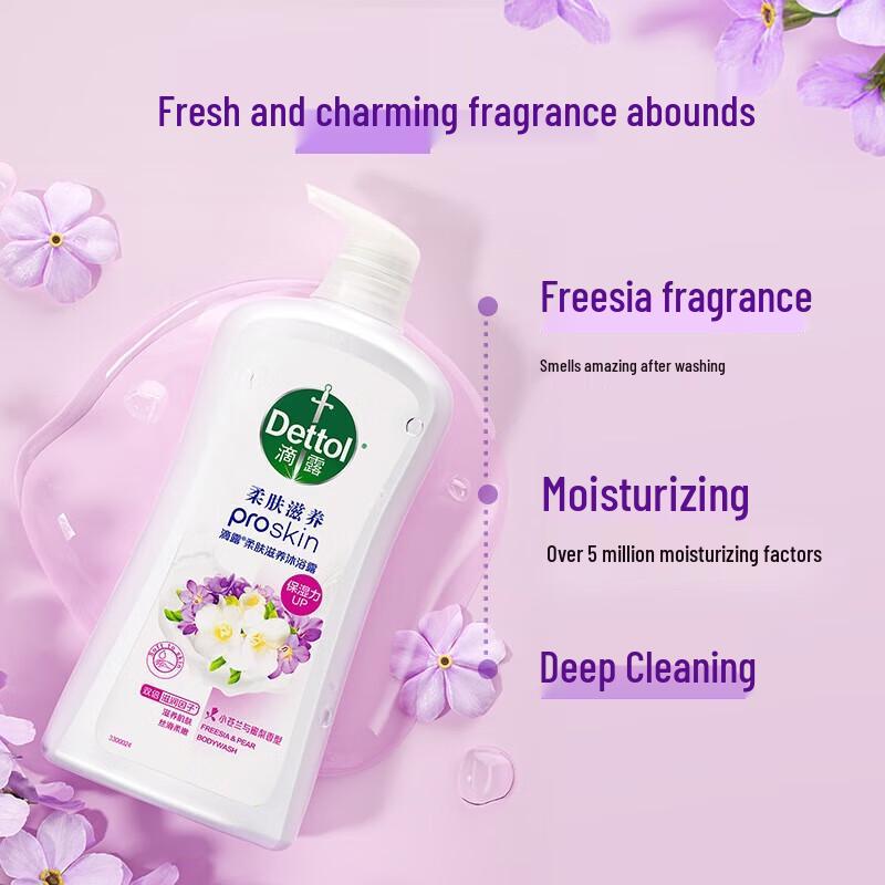 Dettol Freesia & Honey Pear Nourishing Shower Gel
Dettol Freesia & Honey Pear Nourishing Shower Gel