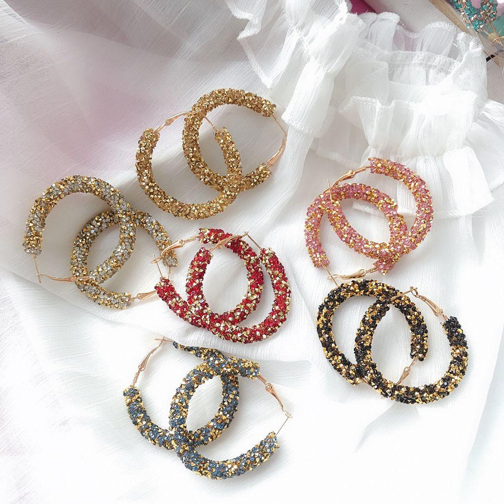 Drop Dangle Charm Jewelry Circle Ear Studs Rhinestone Big Geometric Round Crystal Hoop Earring
Drop Dangle Charm Jewelry Circle Ear Studs Rhinestone Big Geometric Round Crystal Hoop Earring