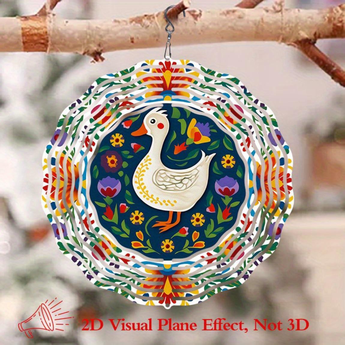 Duck and Floral Metal Wind Spinner Hanging Wind Chime for Garden Decoration No Electricity Needed Easy to Install Indoor Outdoor 01A
Duck and Floral Metal Wind Spinner Hanging Wind Chime for Garden Decoration No Electricity Needed Easy to Install Indoor Outdoor 01A