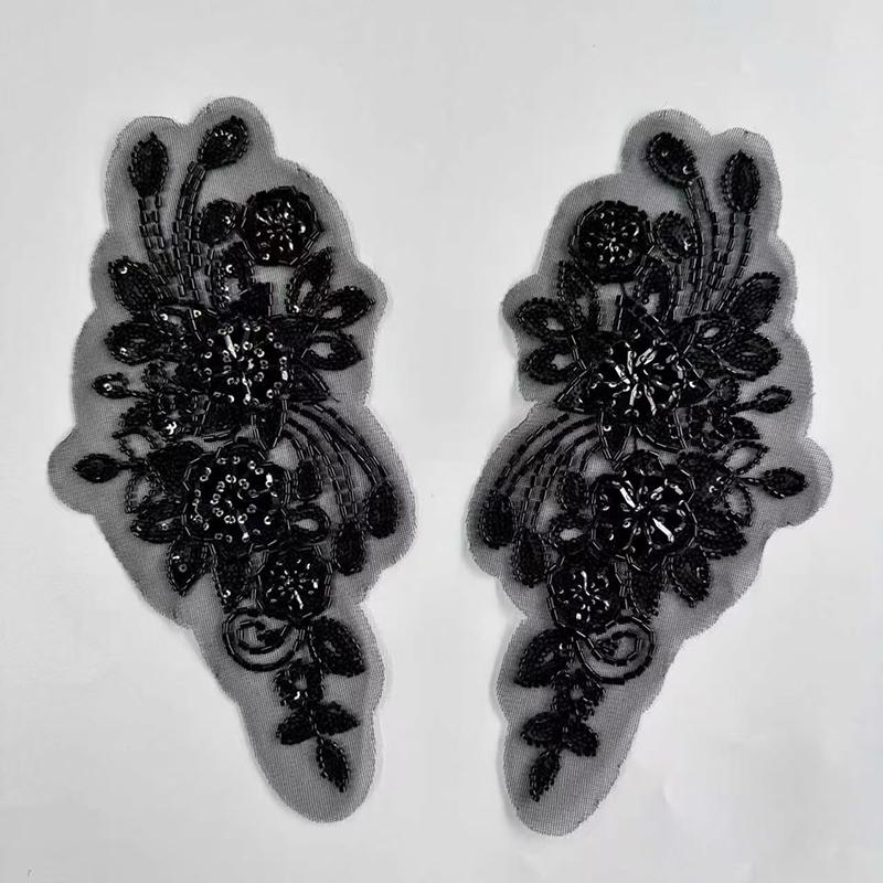 2Pcs Mesh Beaded 3D Embroidery Lace Patches DIY Clothing Decorative Accessories Patch 3D Lace Clothing Applique with Rhinestones
2Pcs Mesh Beaded 3D Embroidery Lace Patches DIY Clothing Decorative Accessories Patch 3D Lace Clothing Applique with Rhinestones