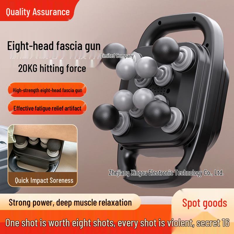 8-головочный массажный пистолет для глубоких тканей с подогревом - Полный релаксатор мышц тела для талии и спины English Version серый
8-головочный массажный пистолет для глубоких тканей с подогревом - Полный релаксатор мышц тела для талии и спины English Version серый
