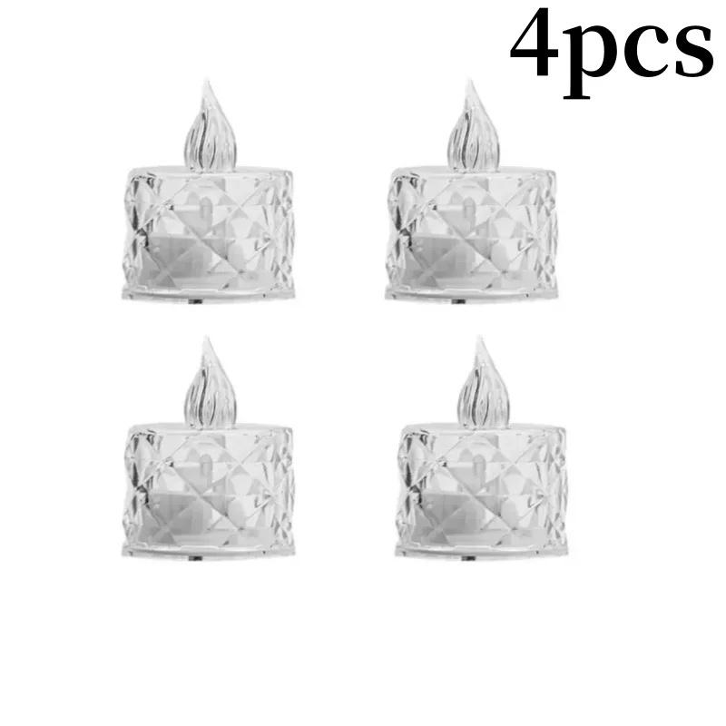 4-16pc Flameless LED Light Crystal Candle Xmas Wedding Valentine s Day Dating Transparent Electronic Night Lamp Party Home Decor
4-16pc Flameless LED Light Crystal Candle Xmas Wedding Valentine s Day Dating Transparent Electronic Night Lamp Party Home Decor