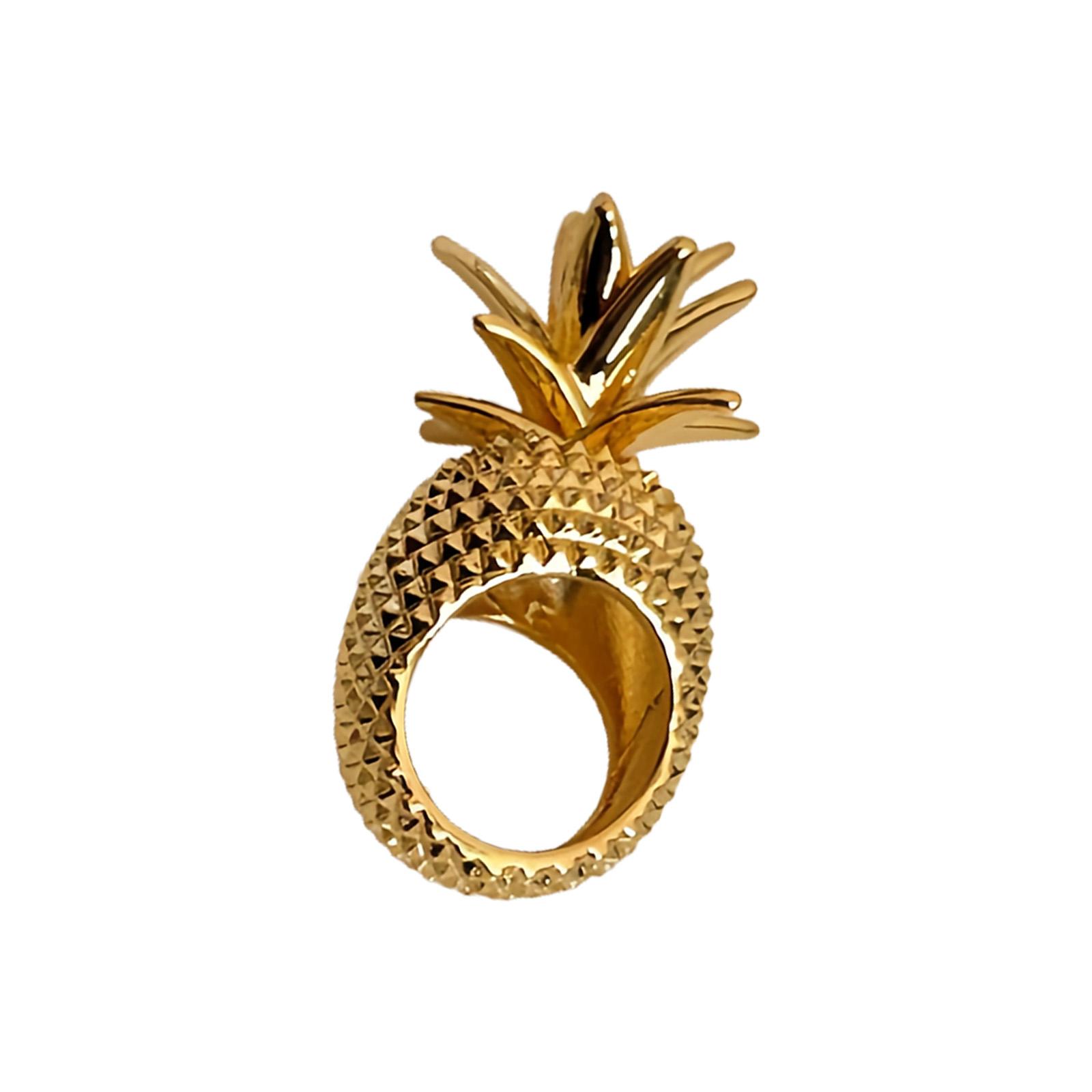Pineapple Statement Rings Wide Jewelry in Retro Metal Finish Festival Accessory Alloy Texture for Various Outfits
Pineapple Statement Rings Wide Jewelry in Retro Metal Finish Festival Accessory Alloy Texture for Various Outfits