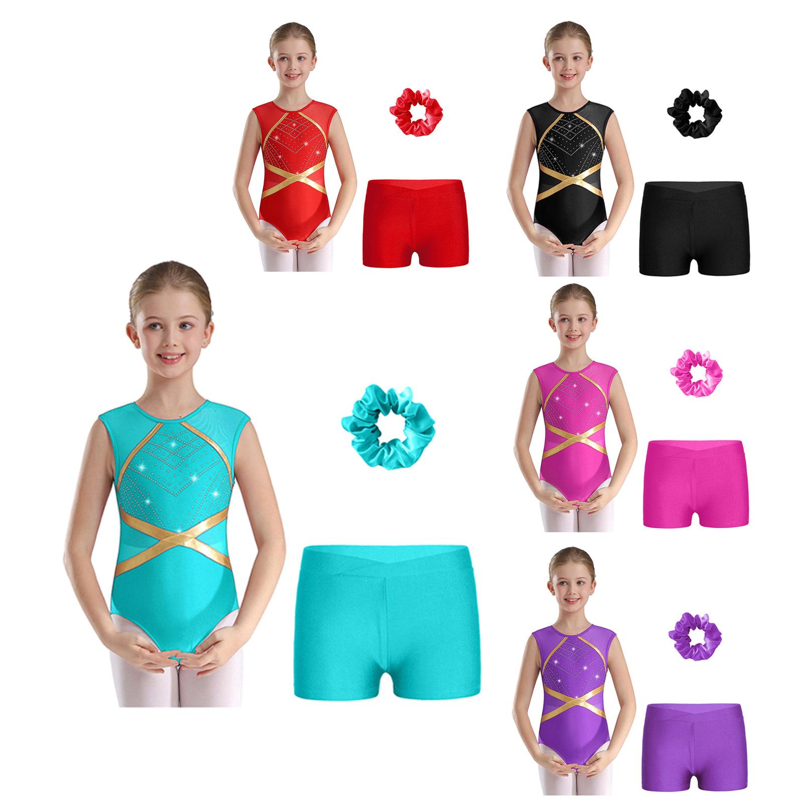 Girls Gymnastics Leotard Sleeveless Glittery Rhinestones Keyhole Back with Shorts 5-6 Years чорний
Girls Gymnastics Leotard Sleeveless Glittery Rhinestones Keyhole Back with Shorts 5-6 Years чорний
