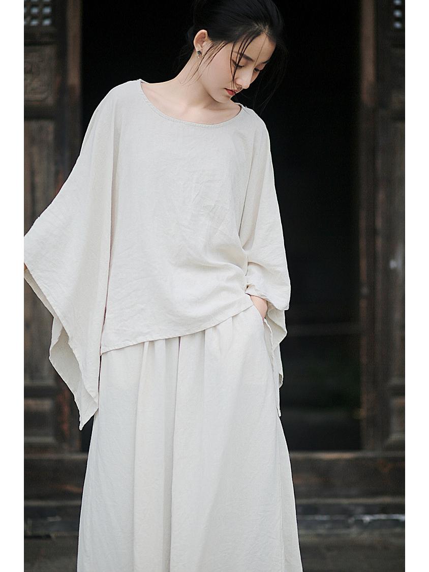 Женский ретро крутой льняной топ и брюки широкого кроя - 3 доступных цвета One Size
Женский ретро крутой льняной топ и брюки широкого кроя - 3 доступных цвета One Size