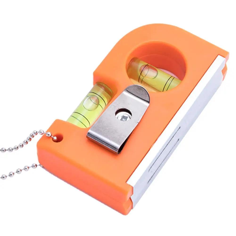 2in1 Mini Pocket Level Tool Horizontal Vertical 2 Bubble Spirit Leveler Metal Key Chain Hook Factory Machinery Level Instrument
2in1 Mini Pocket Level Tool Horizontal Vertical 2 Bubble Spirit Leveler Metal Key Chain Hook Factory Machinery Level Instrument
