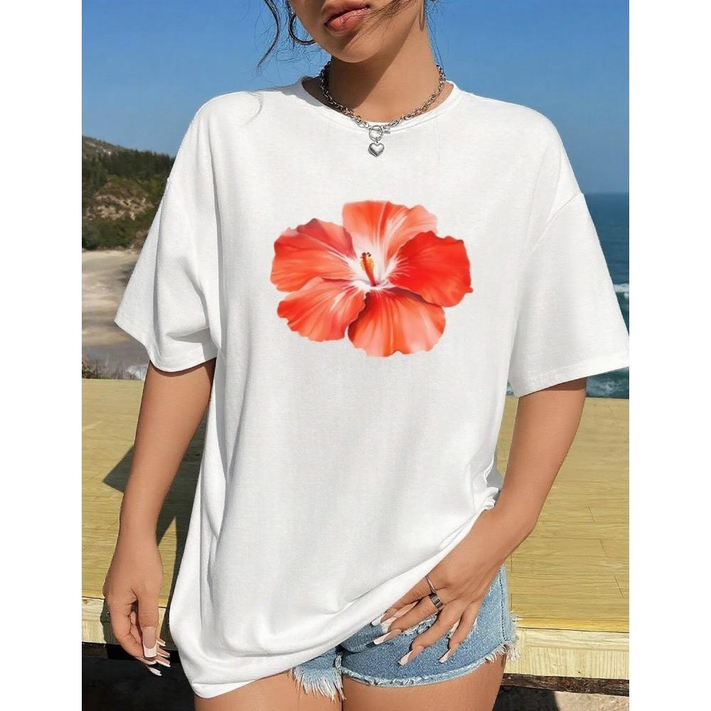 Cherry Print Women Fashion T-Shirt O-Neck Tops Tees Floral Graphic Short Sleeve Clothing Female Casual Streetwear S
Cherry Print Women Fashion T-Shirt O-Neck Tops Tees Floral Graphic Short Sleeve Clothing Female Casual Streetwear S