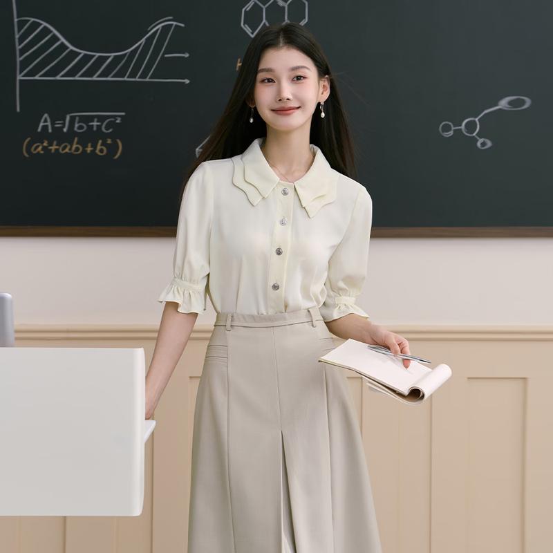 Women s Professional Short Sleeve Puff Sleeve Shirt M
Women s Professional Short Sleeve Puff Sleeve Shirt M