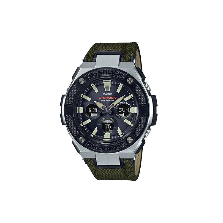 Casio G-Steel Series Fashion Trend Retro Street Layered Protective Structure Quartz Movement Fabric Strap Men watches Black GST-S330AC-3A Black Dial
Casio G-Steel Series Fashion Trend Retro Street Layered Protective Structure Quartz Movement Fabric Strap Men watches Black GST-S330AC-3A Black Dial