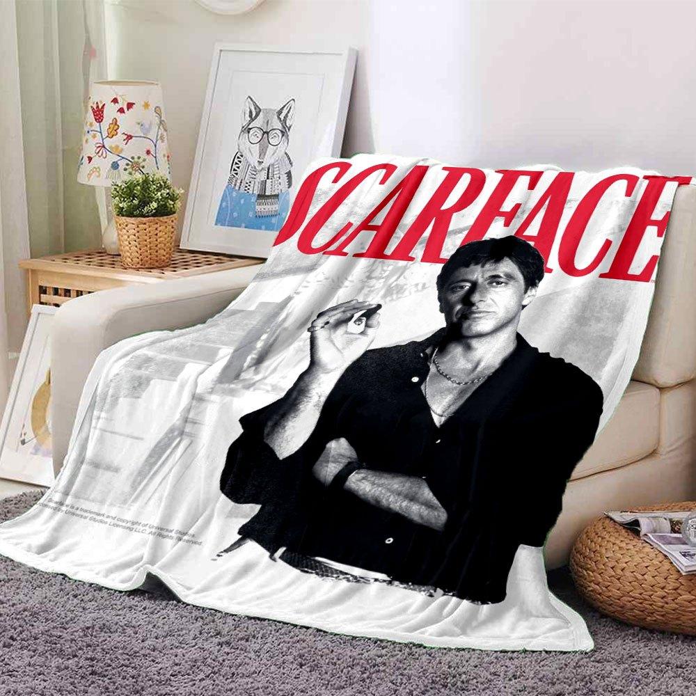 1pc Scarface-Inspired Flannel Blanket - Soft Cozy All-Season Throw for Bedroom, Sofa, Camping, Travel - Perfect Gift for Movie FansB86 80cmx120cm(31inx47in)
1pc Scarface-Inspired Flannel Blanket - Soft Cozy All-Season Throw for Bedroom, Sofa, Camping, Travel - Perfect Gift for Movie FansB86 80cmx120cm(31inx47in)