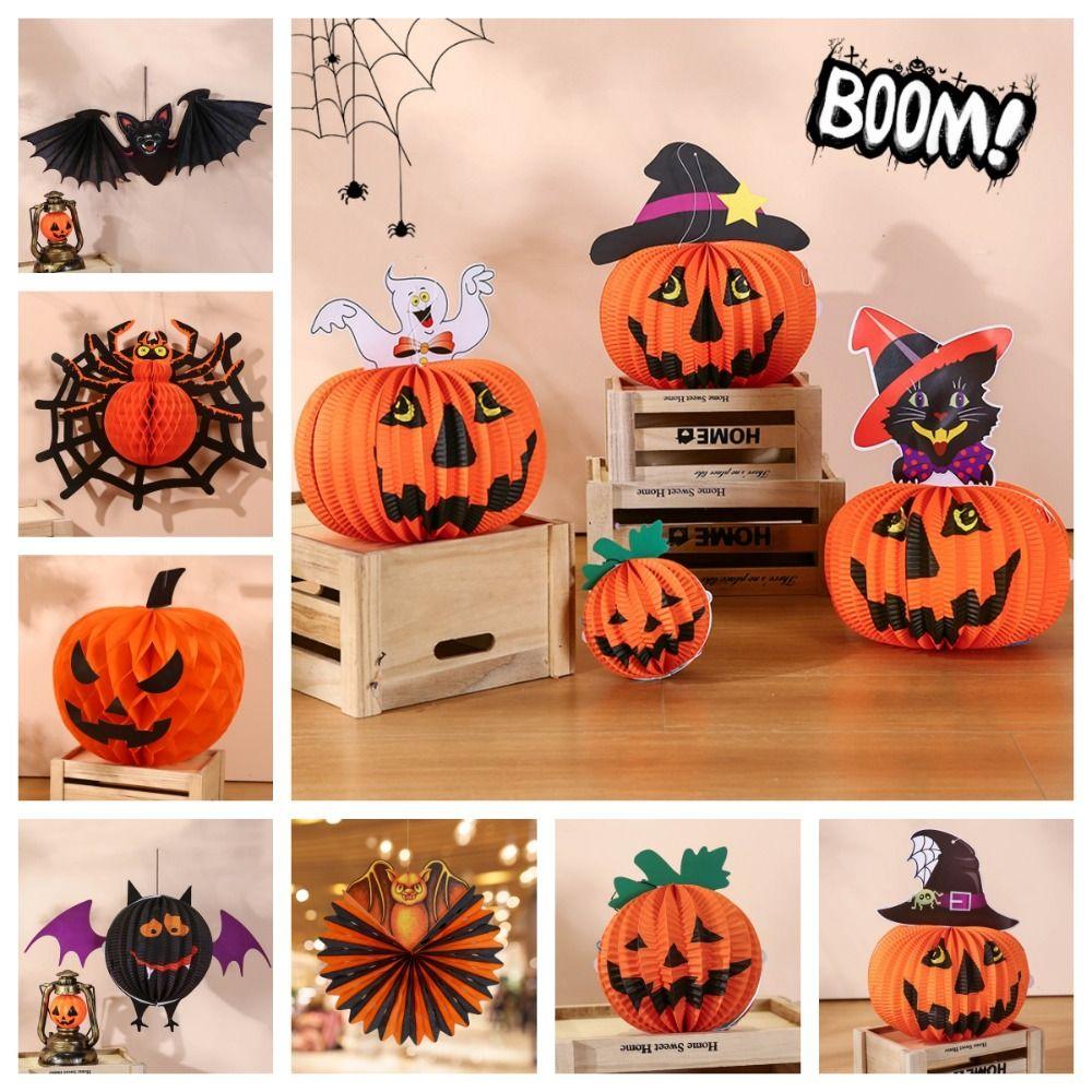 Spider Halloween Party Prop Ghost Pumpkin Lantern Festive Halloween Paper Pendant Party
Spider Halloween Party Prop Ghost Pumpkin Lantern Festive Halloween Paper Pendant Party