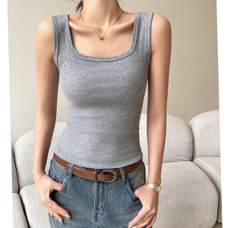 Plus Size Women s Ribbed Knit Square Neck Tank Top - Spring/Summer Sleeveless Camisole L (for 115-135 jin)
Plus Size Women s Ribbed Knit Square Neck Tank Top - Spring/Summer Sleeveless Camisole L (for 115-135 jin)