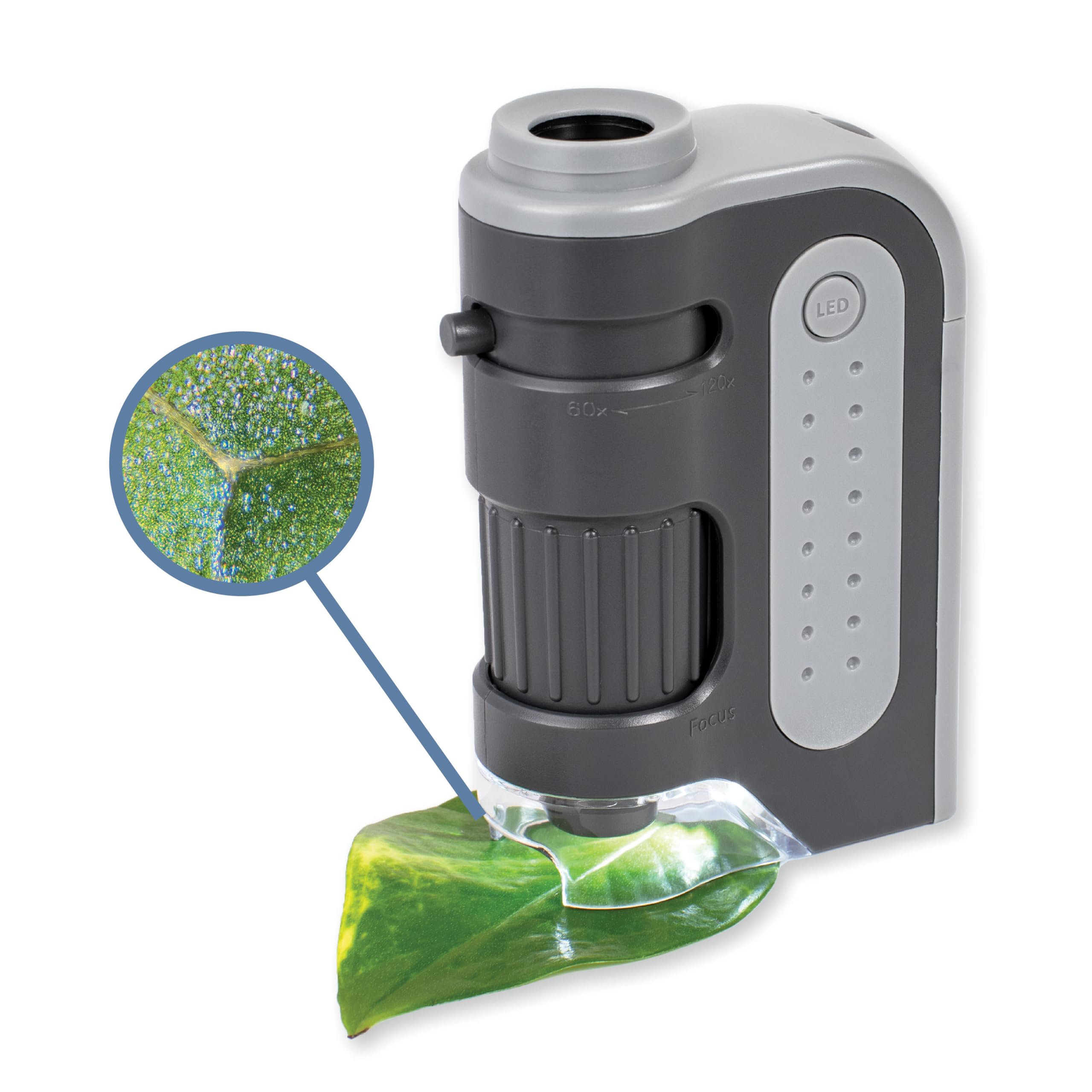 Carson MicroBright Plus pocket microscope with LED MM-300 (60-120x magnification, light) чорний
Carson MicroBright Plus pocket microscope with LED MM-300 (60-120x magnification, light) чорний