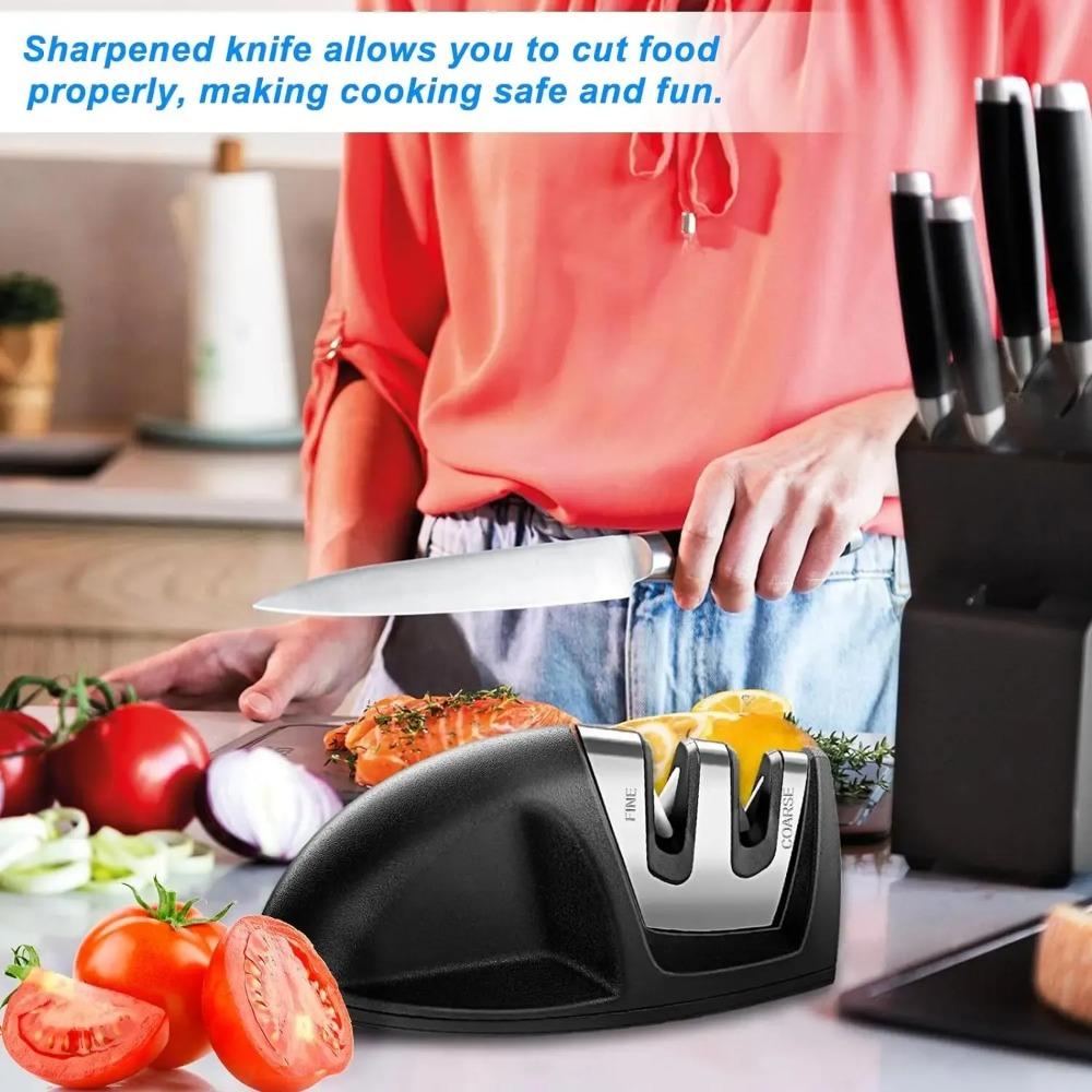 1PC Knife Sharpener 2-Stage Preset Coarse & Fine Slots Knife Sharpening, Professional Knife Sharpeners for Kitchen Knives Knife Sharpener
1PC Knife Sharpener 2-Stage Preset Coarse & Fine Slots Knife Sharpening, Professional Knife Sharpeners for Kitchen Knives Knife Sharpener