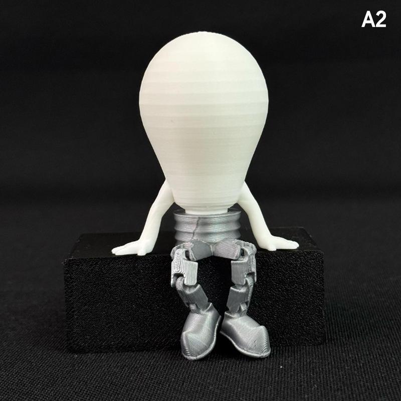New 3D Printed Glowing Bulb Figurine Luminous Sitting Figure Ornament For Car Interior Decor, Home Office Desktop Decoration
New 3D Printed Glowing Bulb Figurine Luminous Sitting Figure Ornament For Car Interior Decor, Home Office Desktop Decoration