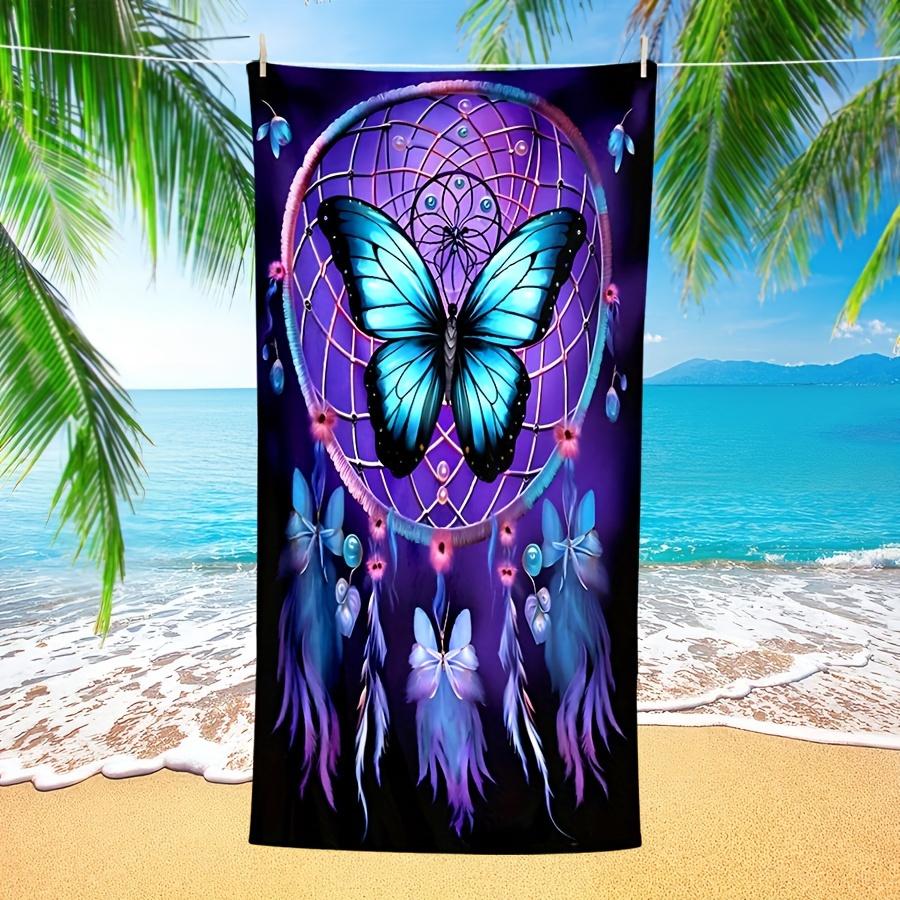 Butterfly Beach Towel, Super Soft Absorbent Bath Towel, Extra Large Travel Towel for Sports Pool Swimming Pool Bathroom Camping W30*H60(CM)
Butterfly Beach Towel, Super Soft Absorbent Bath Towel, Extra Large Travel Towel for Sports Pool Swimming Pool Bathroom Camping W30*H60(CM)