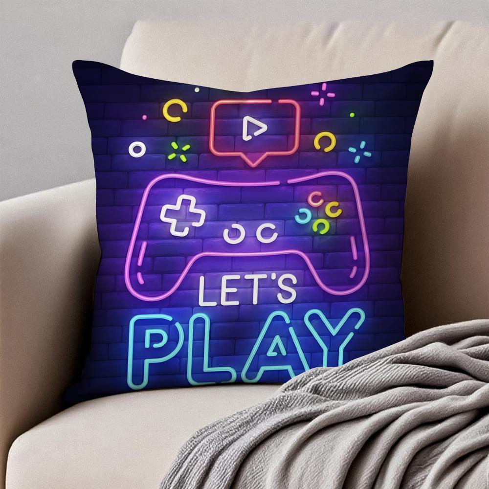 Trendy Game Art Neon Gamepad Game Zone Cushion Cover Pillowcase Antidustmite Invisible Zipper Short Plush Sofa Cushion 30X30cm
Trendy Game Art Neon Gamepad Game Zone Cushion Cover Pillowcase Antidustmite Invisible Zipper Short Plush Sofa Cushion 30X30cm