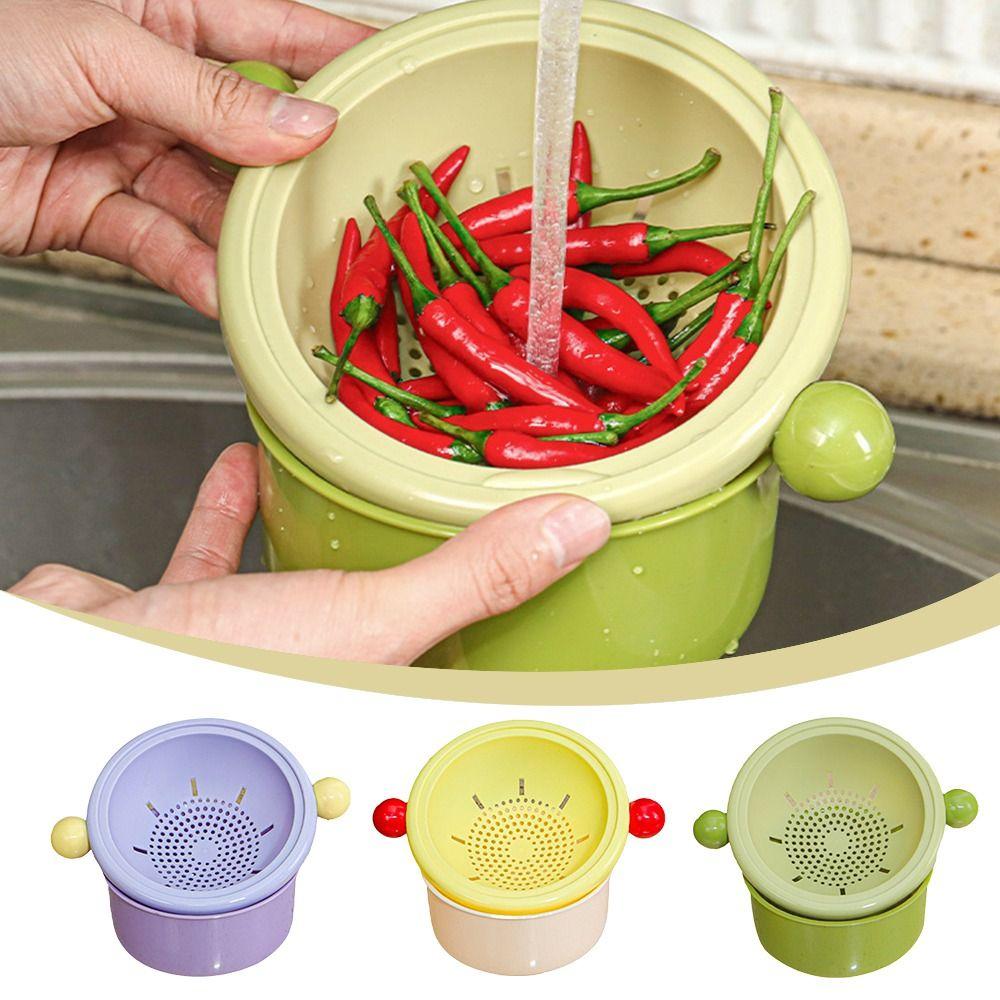 Stackable Double Layer Drain Basket Double Ball Vegetable Washing Basin for Fruits and Vegetables жовтий
Stackable Double Layer Drain Basket Double Ball Vegetable Washing Basin for Fruits and Vegetables жовтий