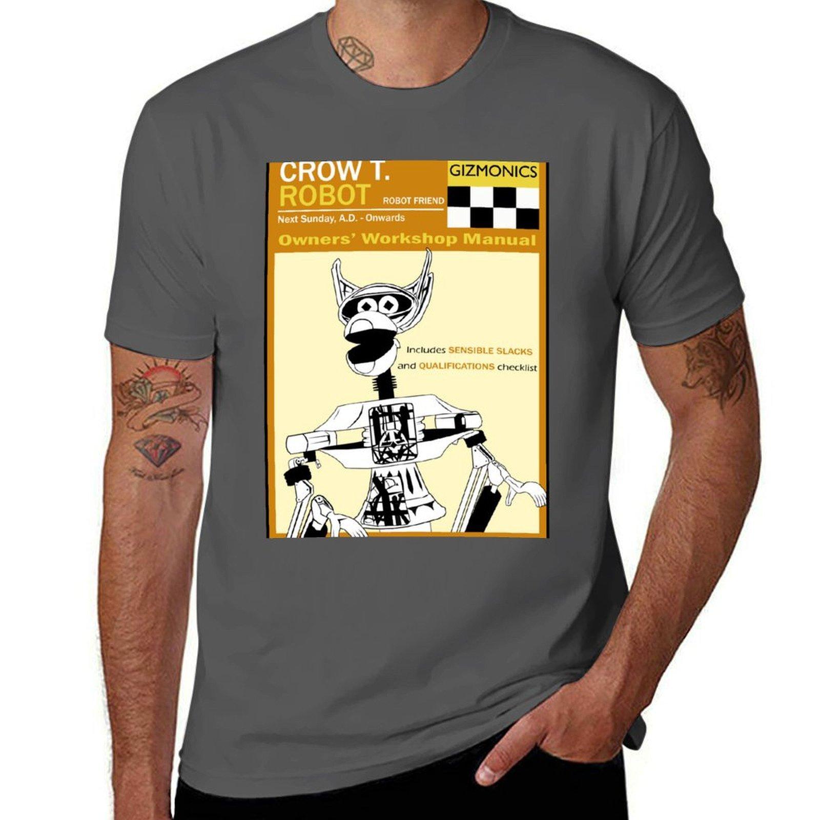 Crow T. Robot Owners Manual T-Shirt funny t shirts cotton t shirts with prints T-Shirt 4XL
Crow T. Robot Owners Manual T-Shirt funny t shirts cotton t shirts with prints T-Shirt 4XL