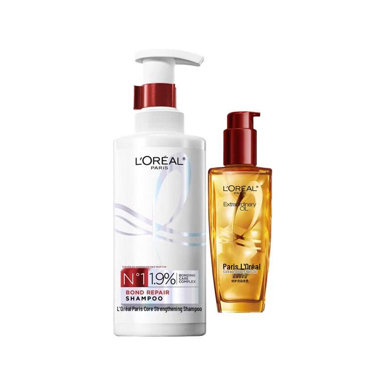 L Oréal Hair Strengthening Shampoo & Damaged Hair Oil Set
L Oréal Hair Strengthening Shampoo & Damaged Hair Oil Set