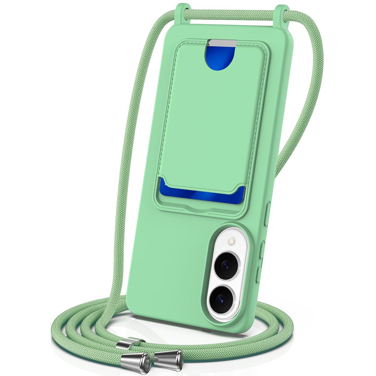 For Samsung Galaxy S25 Edge Case Liquid Silicone Card Holder Back Phone Cover with Lanyard Green
For Samsung Galaxy S25 Edge Case Liquid Silicone Card Holder Back Phone Cover with Lanyard Green