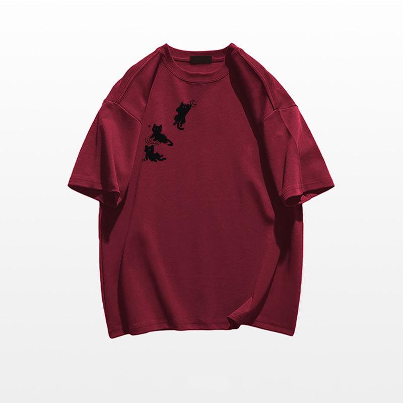 Женская летняя футболка с открытыми плечами из чистого хлопка больших размеров - Новинка 2025 года, американский свободный дизайн с короткими рукавами L вино красного
Женская летняя футболка с открытыми плечами из чистого хлопка больших размеров - Новинка 2025 года, американский свободный дизайн с короткими рукавами L вино красного