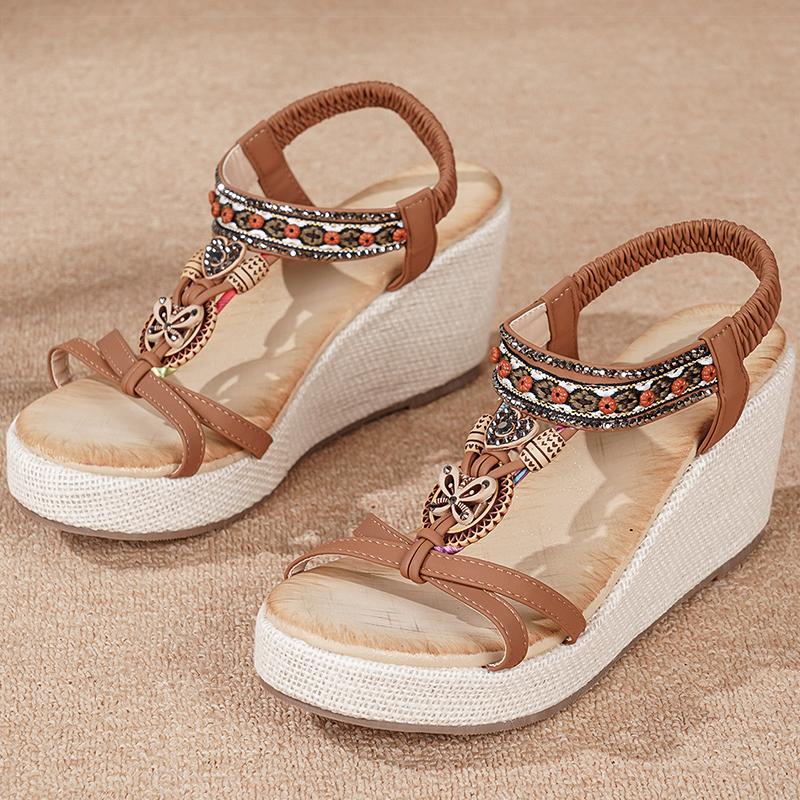 Women s Sandals Fashion Wedges Heels Sandals With Platform Summer Shoes Woman High Heeled Footwear Summer Sandalias Mujer 36
Women s Sandals Fashion Wedges Heels Sandals With Platform Summer Shoes Woman High Heeled Footwear Summer Sandalias Mujer 36