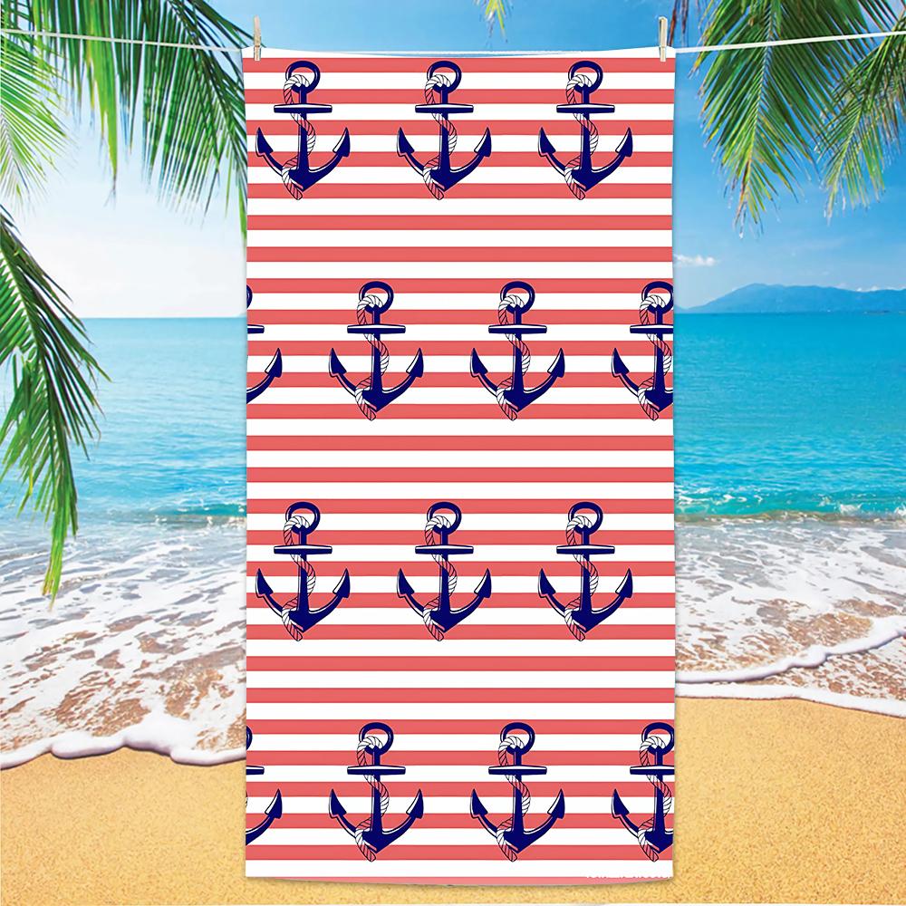 Nautical Pattern Beach Towel, Digital Printing Thin Quick-Dry Anti-Sand Microfiber Lightweight for Swim Yoga Travel Gym Gift W40*H60(CM)
Nautical Pattern Beach Towel, Digital Printing Thin Quick-Dry Anti-Sand Microfiber Lightweight for Swim Yoga Travel Gym Gift W40*H60(CM)