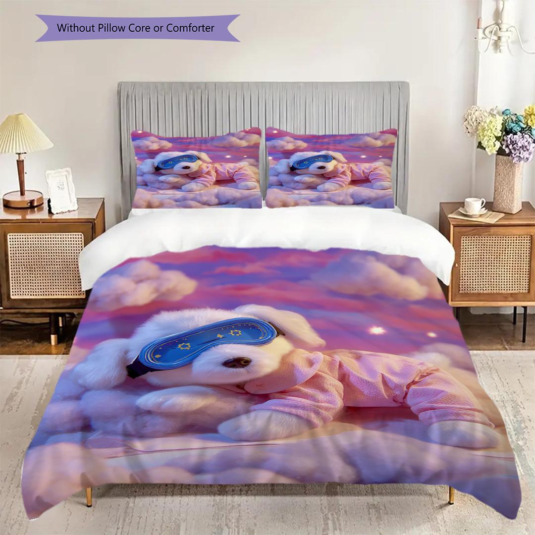 Puppy Pattern Bedding Quilt Set Quilt Cover Pillowcase Home Decoration Birthday Gift (1 * duvet cover + 2 * pillowcase, without core) 135x200cm
Puppy Pattern Bedding Quilt Set Quilt Cover Pillowcase Home Decoration Birthday Gift (1 * duvet cover + 2 * pillowcase, without core) 135x200cm