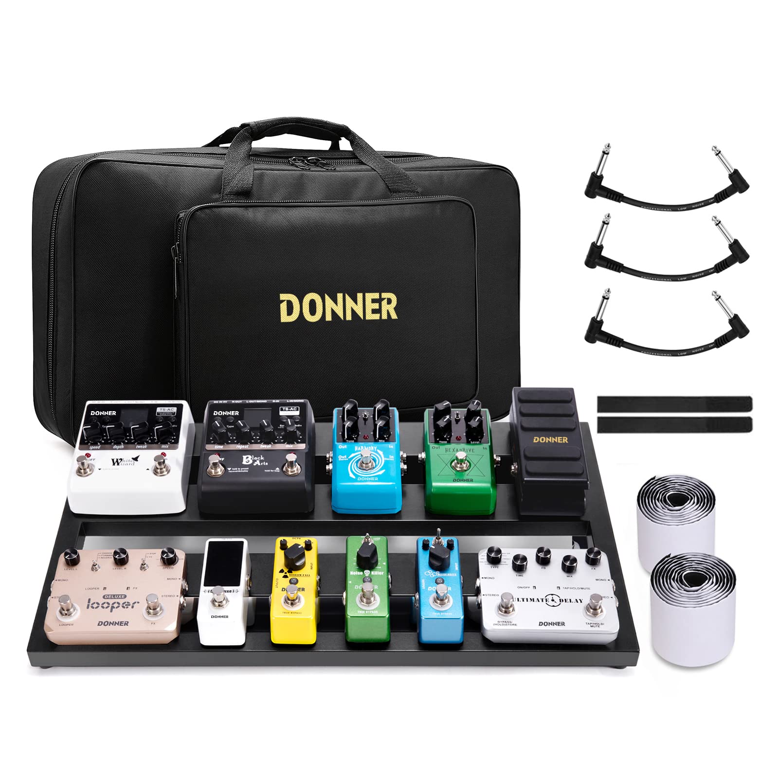 Легкий чехол для гитарного эффектора Donner Pedal Board с сумкой-липучкой и (500x290MM)
Легкий чехол для гитарного эффектора Donner Pedal Board с сумкой-липучкой и (500x290MM)
