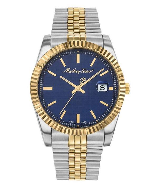 Мужские часы Mathey-Tissot Mathy III из двухцветной нержавеющей стали с синим циферблатом, кварцевые H810BBU синий
Мужские часы Mathey-Tissot Mathy III из двухцветной нержавеющей стали с синим циферблатом, кварцевые H810BBU синий