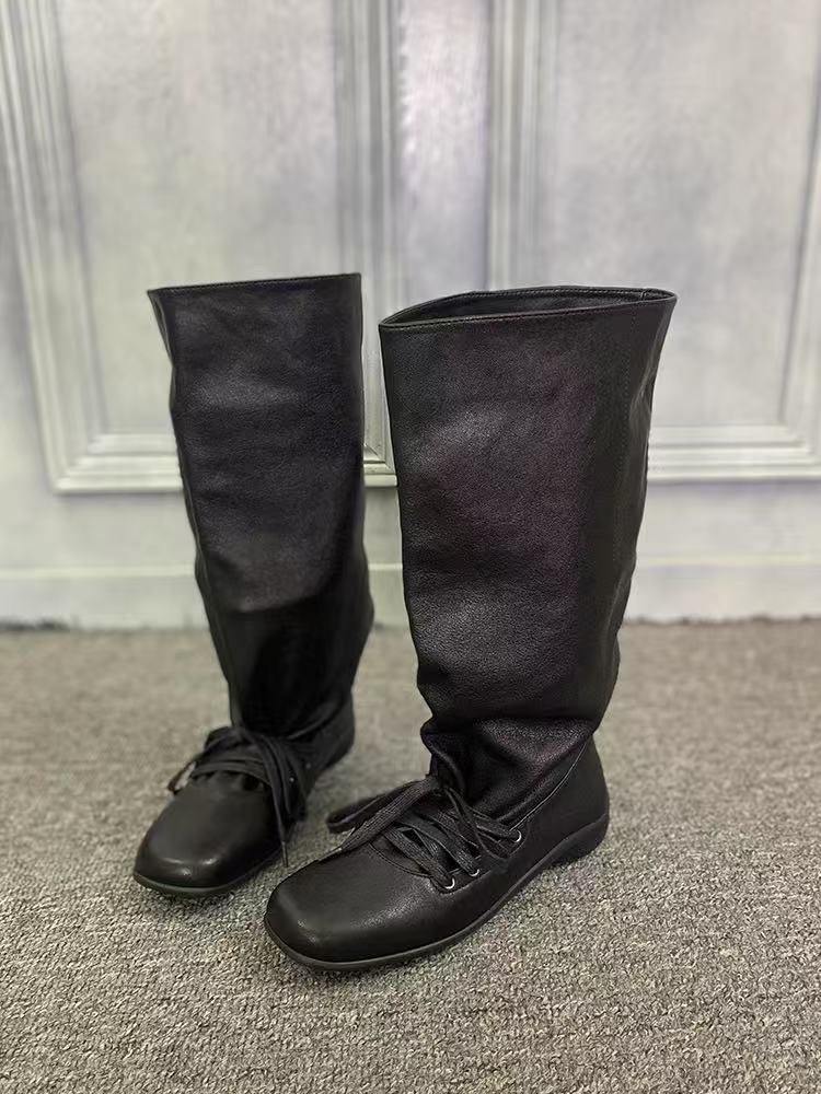 French retro western stacking boots women s 2025 autumn new soft leather lace-up pleated medium tube boots sleeve thin boots 40 чорний
French retro western stacking boots women s 2025 autumn new soft leather lace-up pleated medium tube boots sleeve thin boots 40 чорний