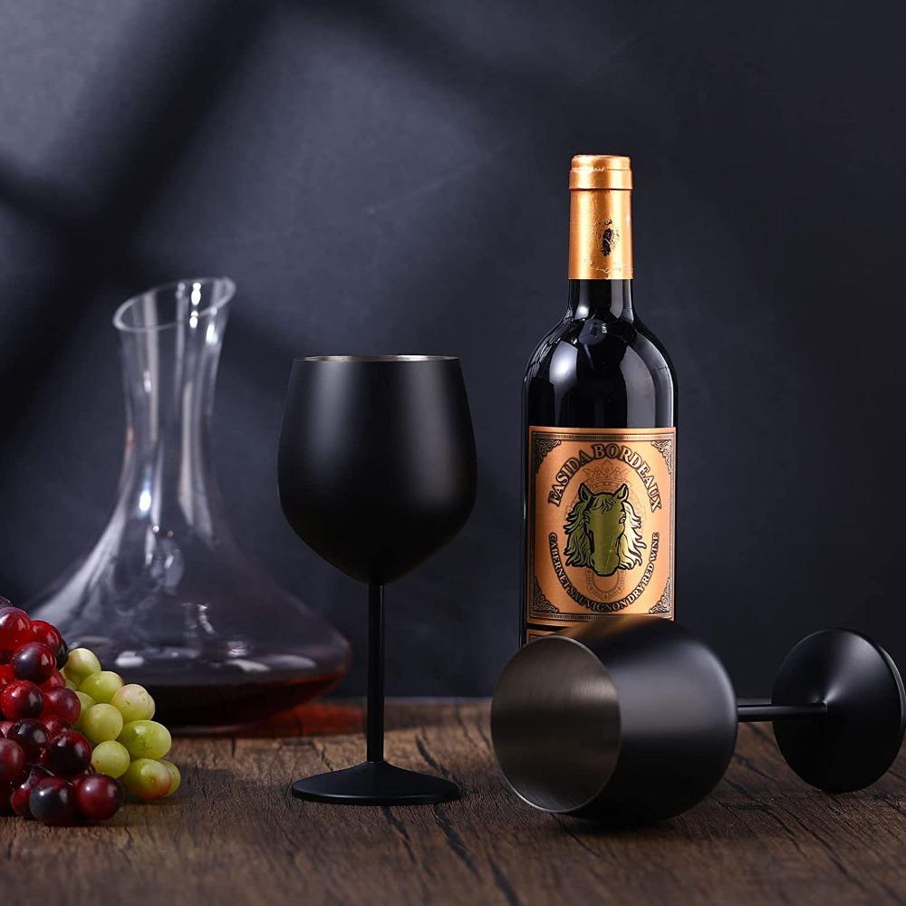Black Stainless Steel Wine Glass 500ml Champagne Cup Drinkware Wine Goblet Cocktail matte
Black Stainless Steel Wine Glass 500ml Champagne Cup Drinkware Wine Goblet Cocktail matte